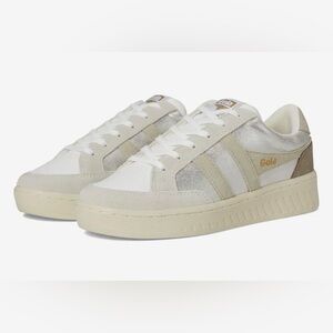 NEW Gola Superslam Blaze Silver/Wheat/Feather Gray Cream Sneakers
